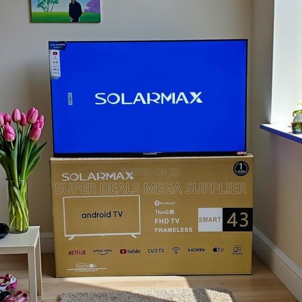 Solarmax 43 Inch Qled Smart Android Frameless Tv With Netflix Youtube - thumbnail 2