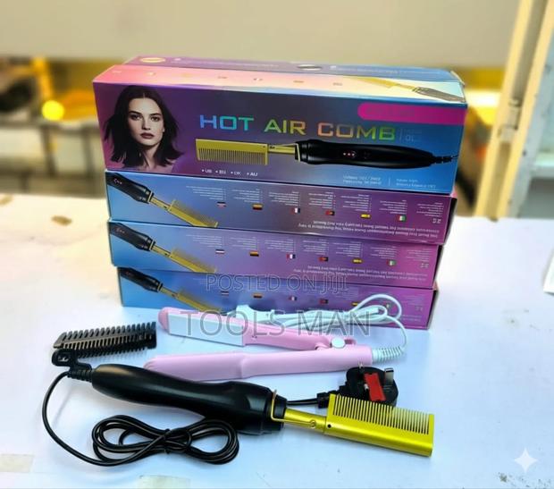Gold Electric Heat Comb Hair Straightener.