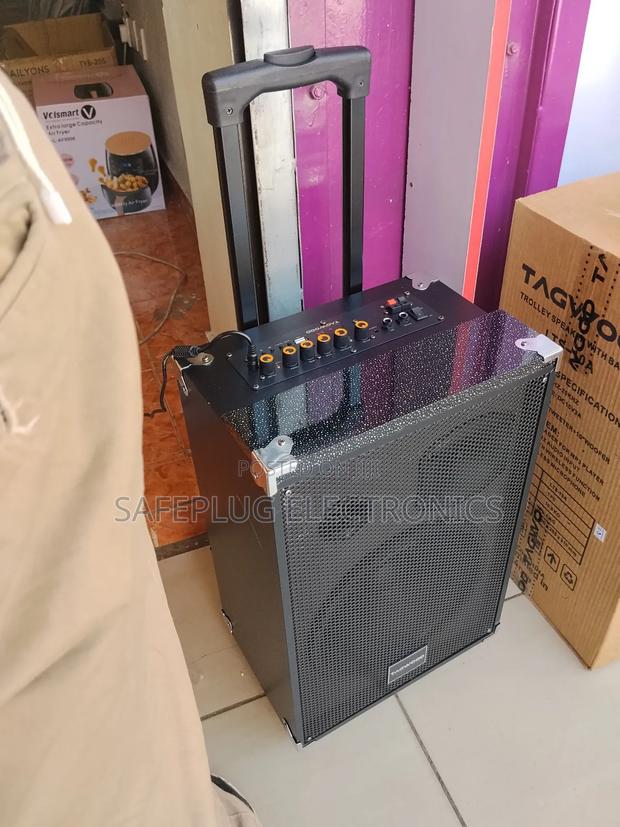 Tagwood 10" Trolley Speaker - Bluetooth 5.0, Mic Input, Led