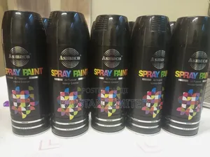 Asmaco Spray Paint Cans Black
