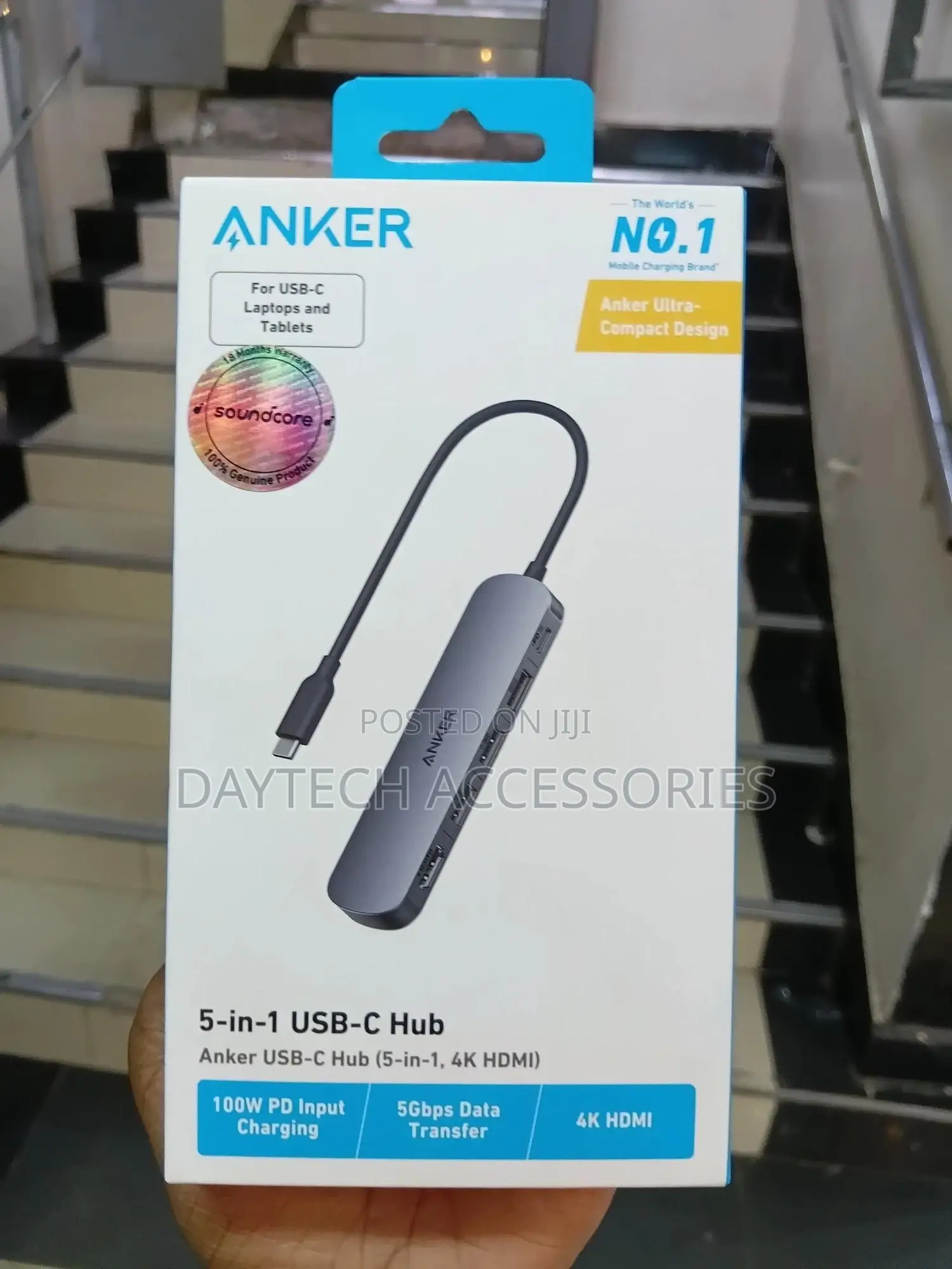 Anker Usb-C Hub (5-in-1, Hdmi) With 100w Pd