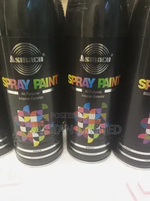 Spray Paint Cans Black Available