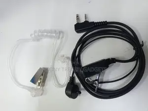 Covert Acoustic Tube Earpiece With Push To Talk