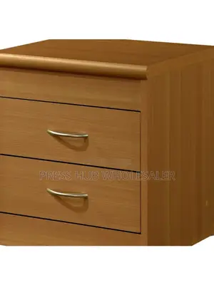 Modern Solid Wood Two-Drawer Bedside Table.