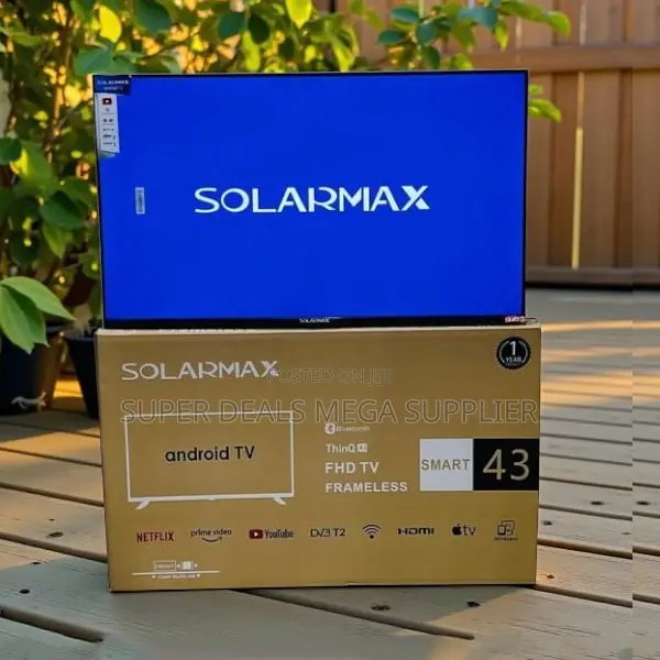Solarmax 43 Inch Qled Smart Android Frameless Tv Wifi Support