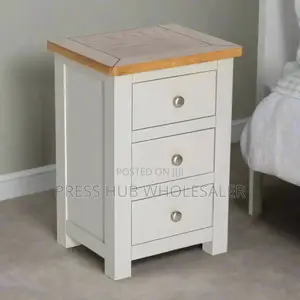 Modern Solid Wood Two-Drawer Bedside Table. " 
