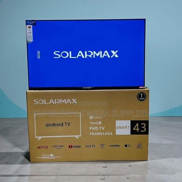 Solarmax 43 Inch Qled Smart Android Frameless Tv Crisp Picture - thumbnail 2