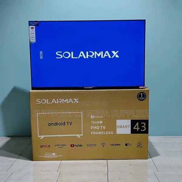 Solarmax 43 Inch Qled Smart Android Frameless Tv Clear Sound