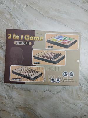 3 in 1 Board Game - Chess, Draught Ludo - thumbnail 2