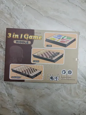 3 in 1 Board Game - Chess, Draught Ludo