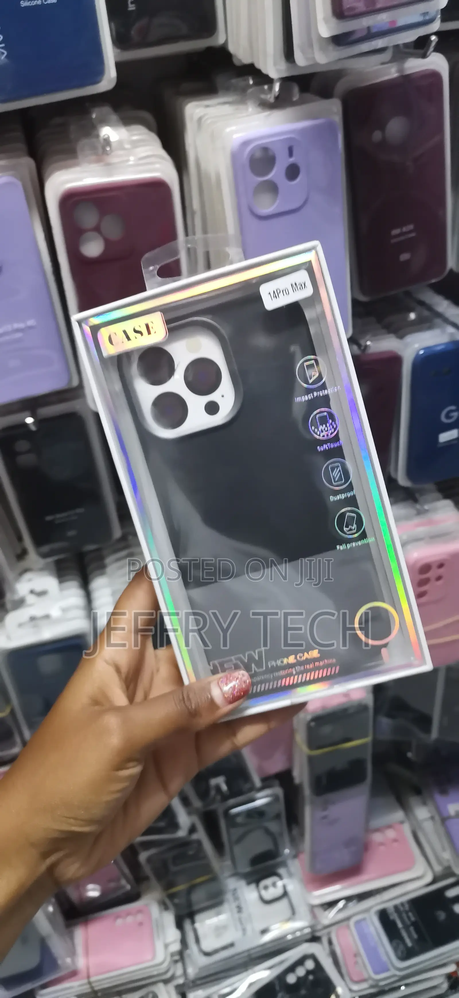 Naples Series Leather Back Cover for iPhone 14 Pro Max