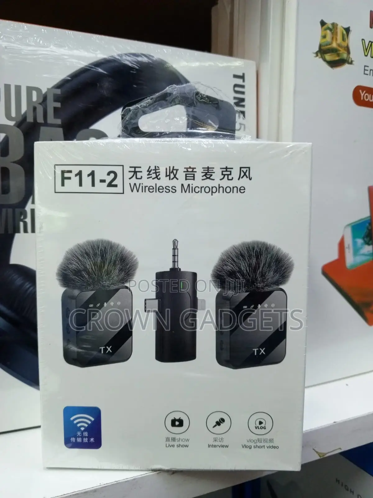 F11-2 Wireless Microphone With Noise Cancellation