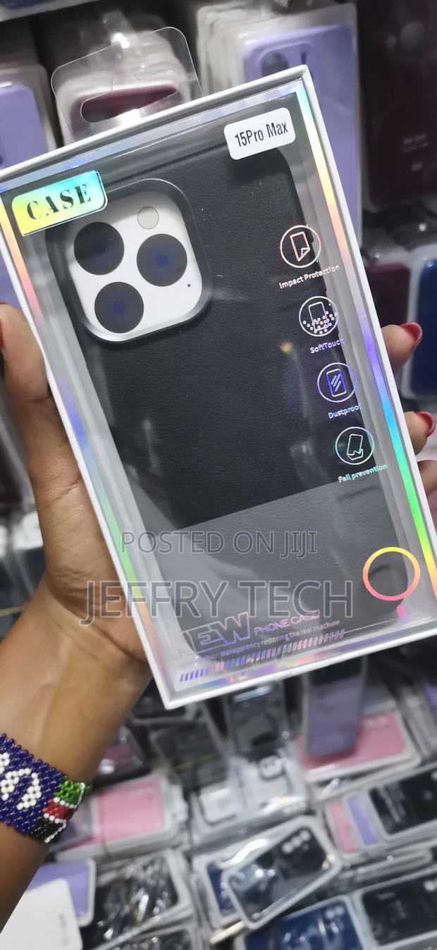 Saddle iPhone 15 Pro Max Leather Shell Back Cover Case - thumbnail 2