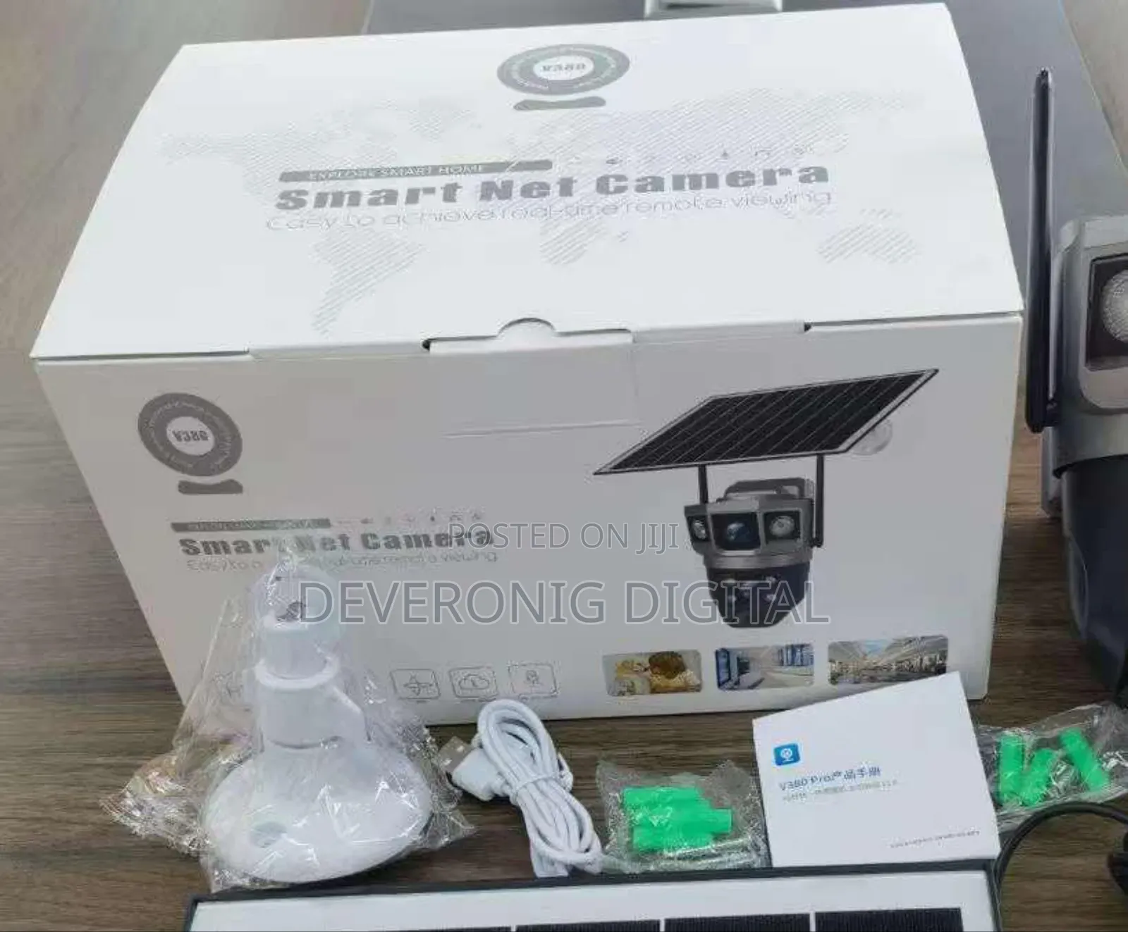 4g Dual Lens V380 Solar PTZ Camera