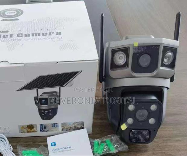 4g Dual Lens V380 Solar PTZ Camera - thumbnail 2