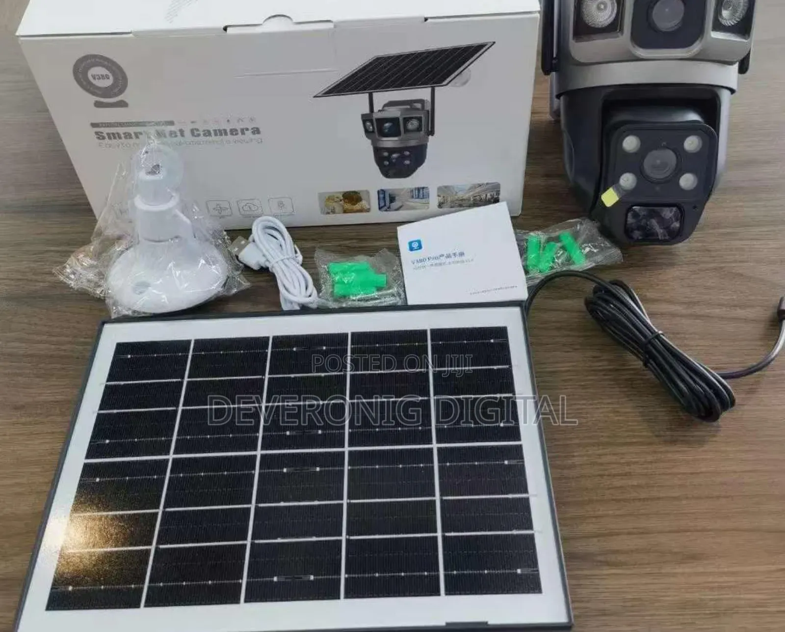 4g Dual Lens V380 Solar PTZ Camera