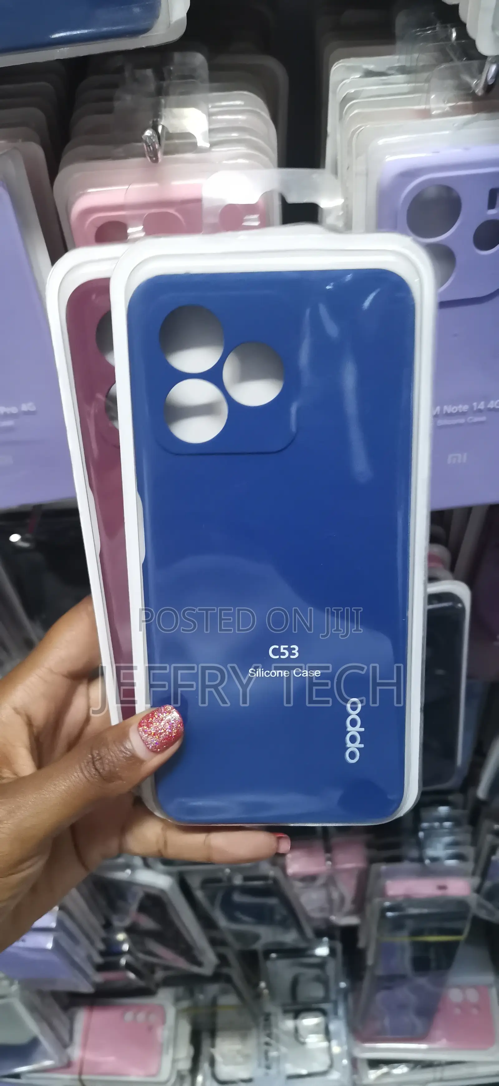 Asqer Oppo Realme C53 Liquid Silicone Cover With Fur Lined Interior