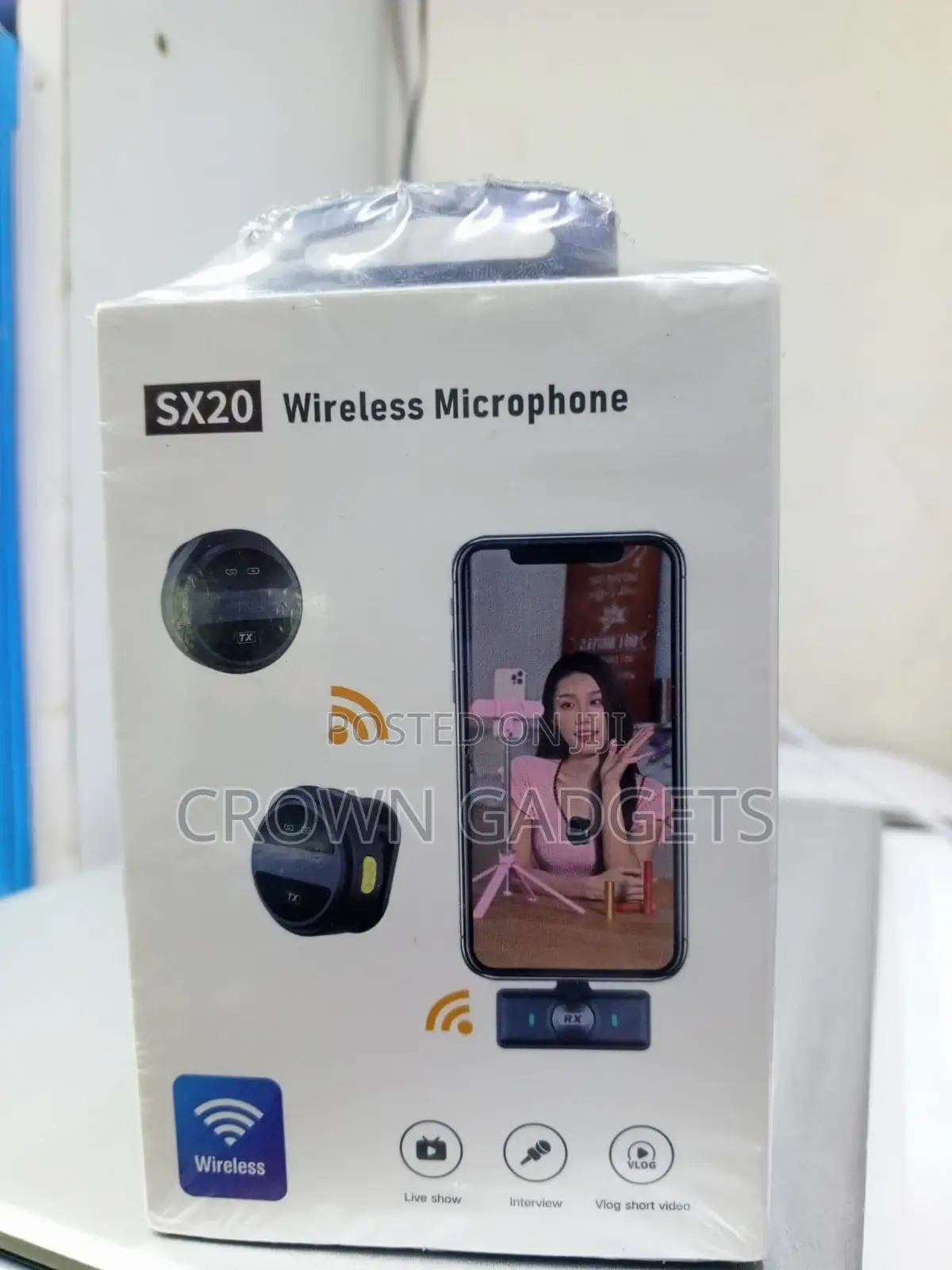 Sx20 Wireless Lavalier Microphone for Phone Camera