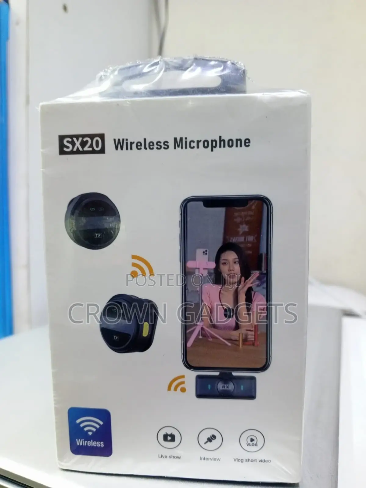 Sx20 Wireless Lavalier Microphone for Phone Camera