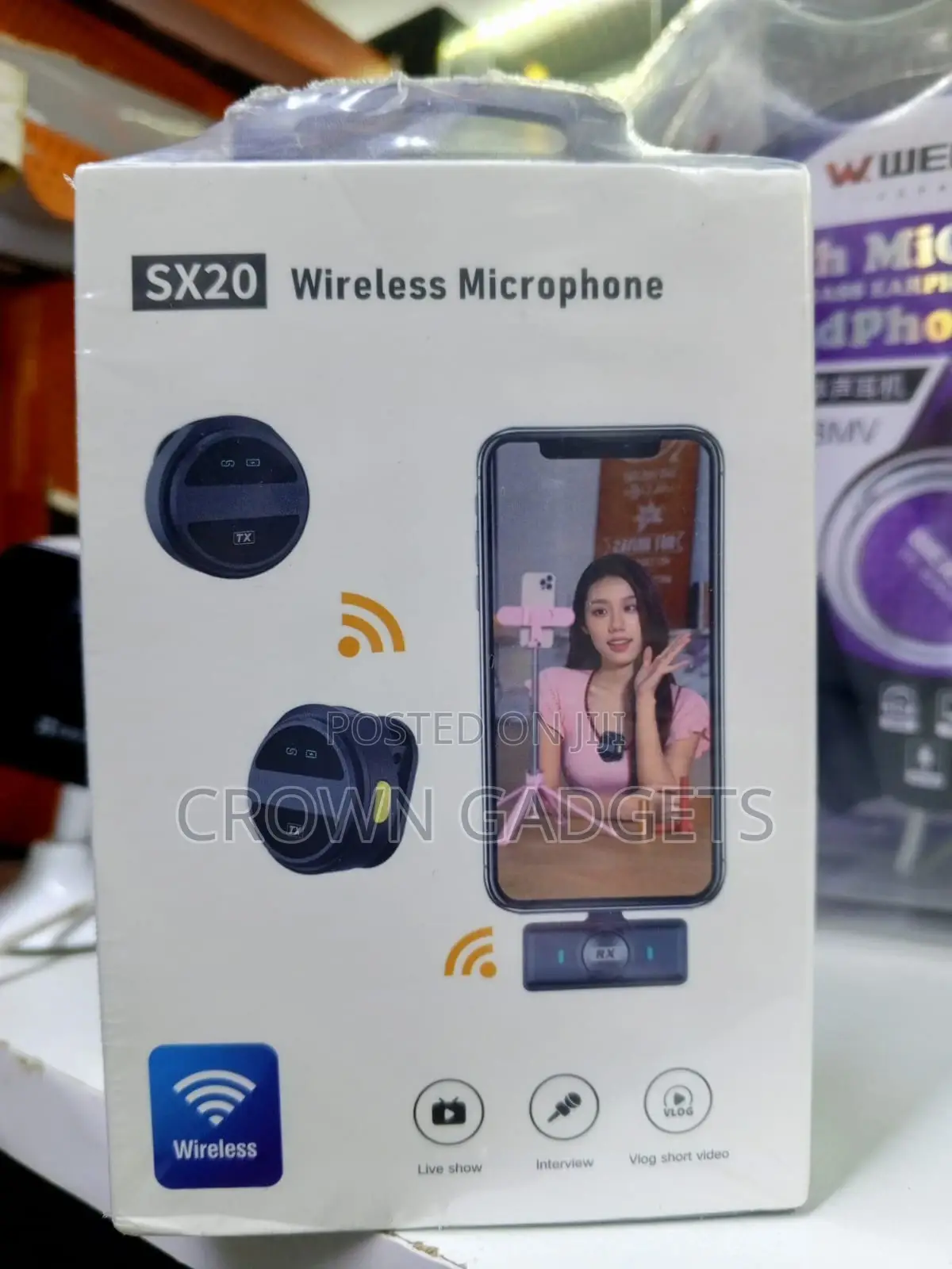 Sx20 2.4g Clip-on Wireless Mic Plug and Play