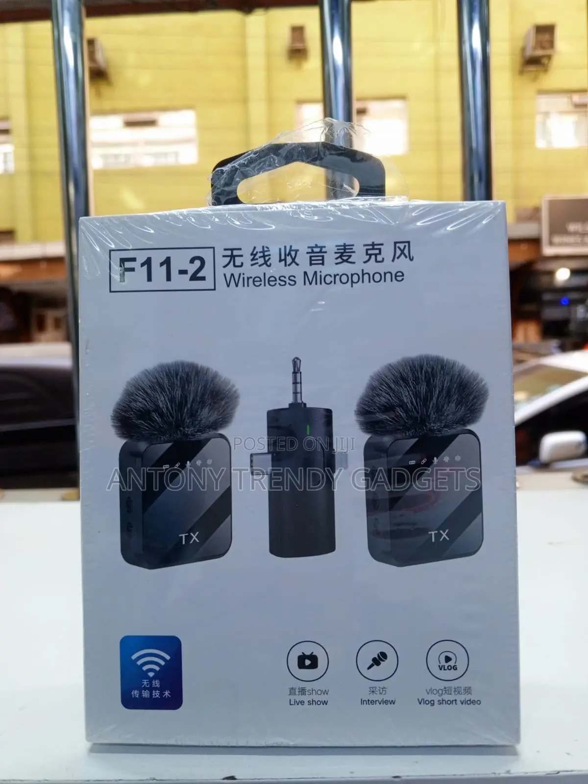F11-2 Dual Noise Cancel Lavalier Mic for Live Streaming