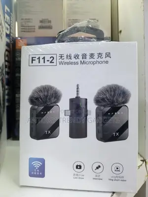 F11-2 Dual Noise Cancel Lavalier Mic for Live Streaming