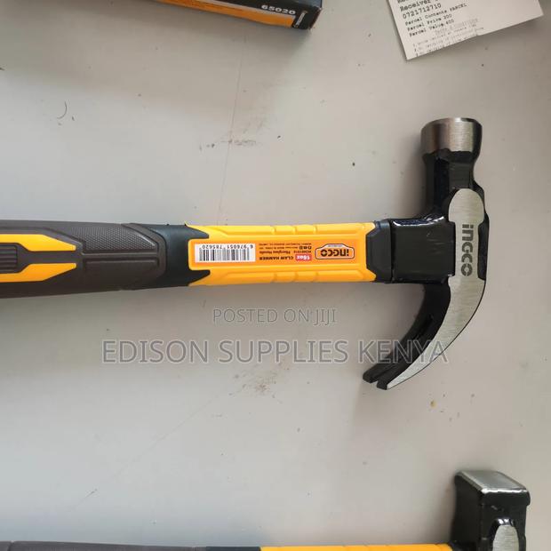 Ingco 4pcs Hammer Set, Claw Hammer, Rubber Hummer, Stoning Hammers - thumbnail 5