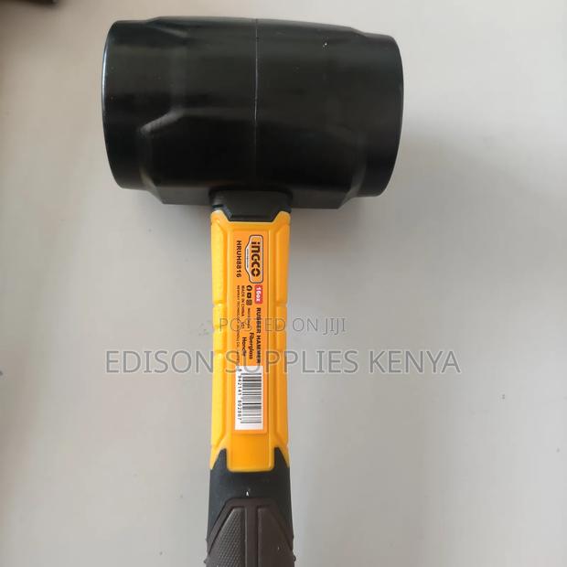 Ingco 4pcs Hammer Set, Claw Hammer, Rubber Hummer, Stoning Hammers - thumbnail 8