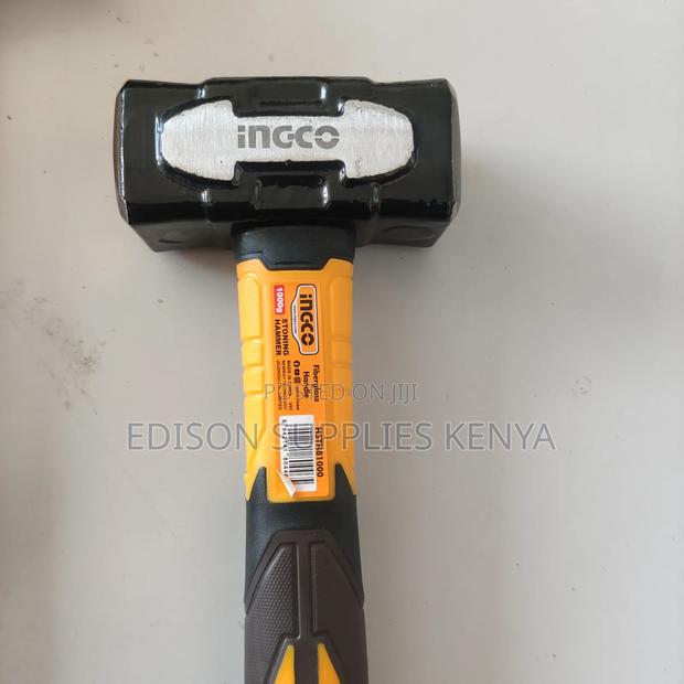 Ingco 4pcs Hammer Set, Claw Hammer, Rubber Hummer, Stoning Hammers - thumbnail 7