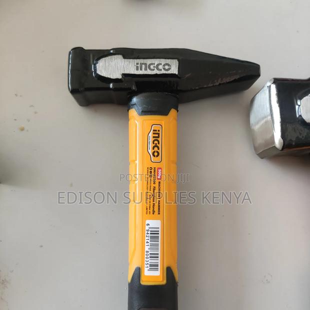 Ingco 4pcs Hammer Set, Claw Hammer, Rubber Hummer, Stoning Hammers - thumbnail 6