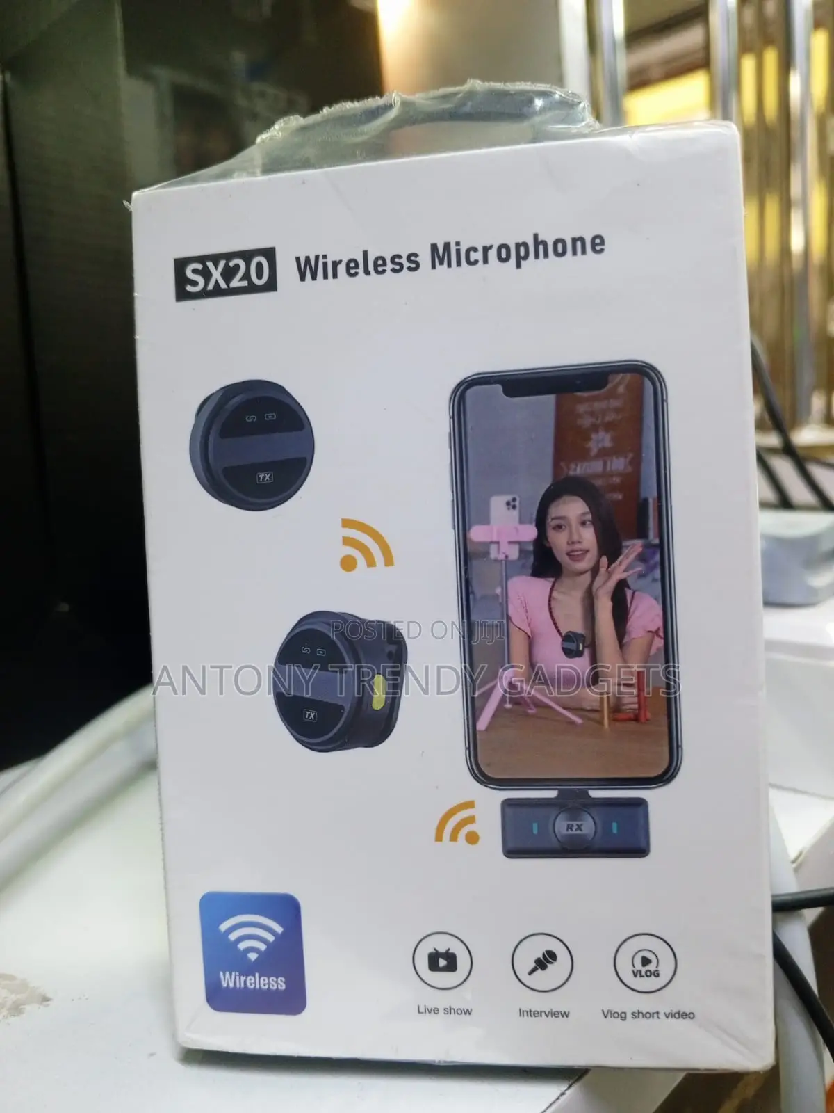 Sx20 Wireless Microphone 2.4g Clip-on Lavalier Microphone System