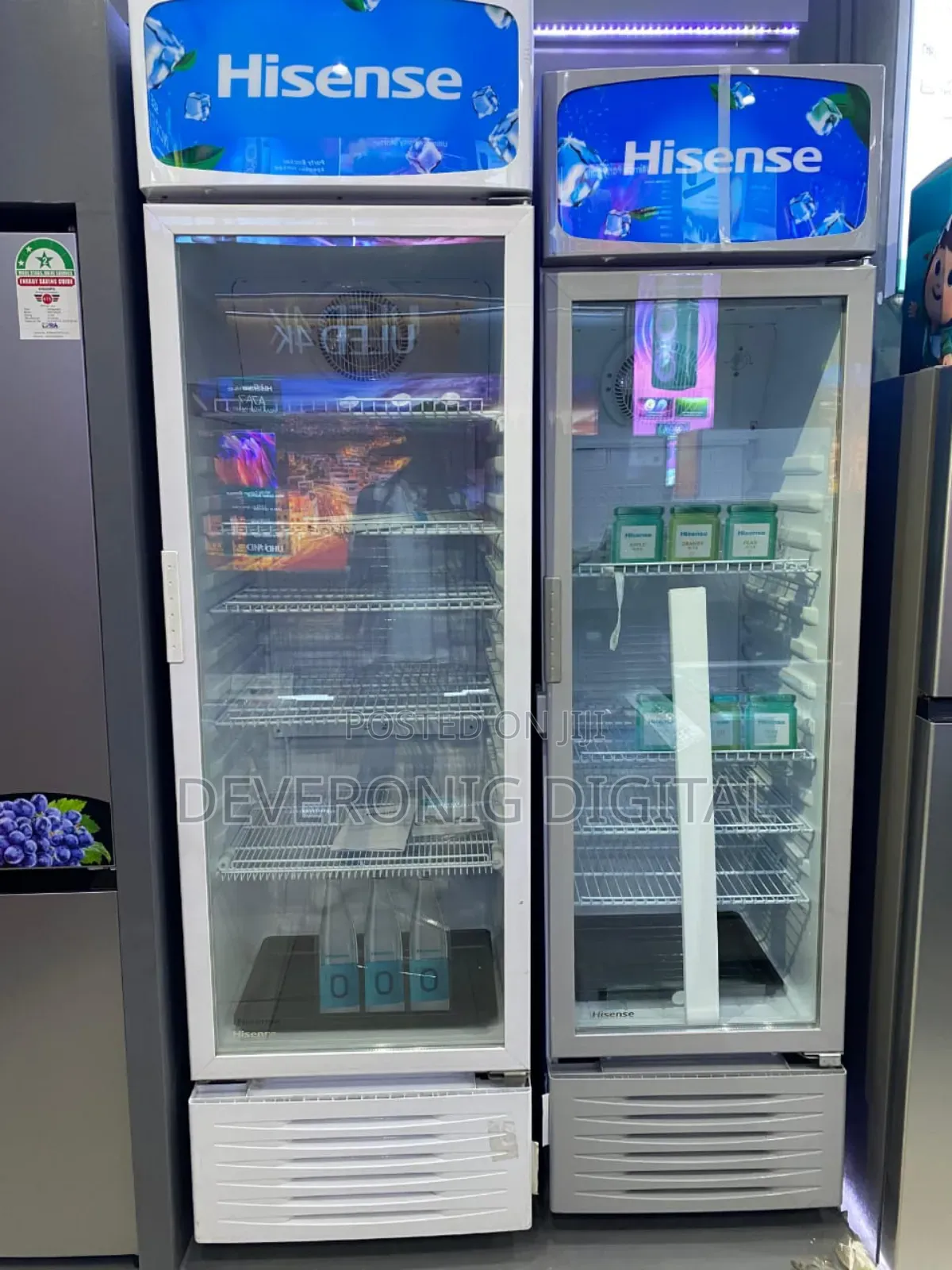 Hisense Showcase Chiller Fridges 222 Litres