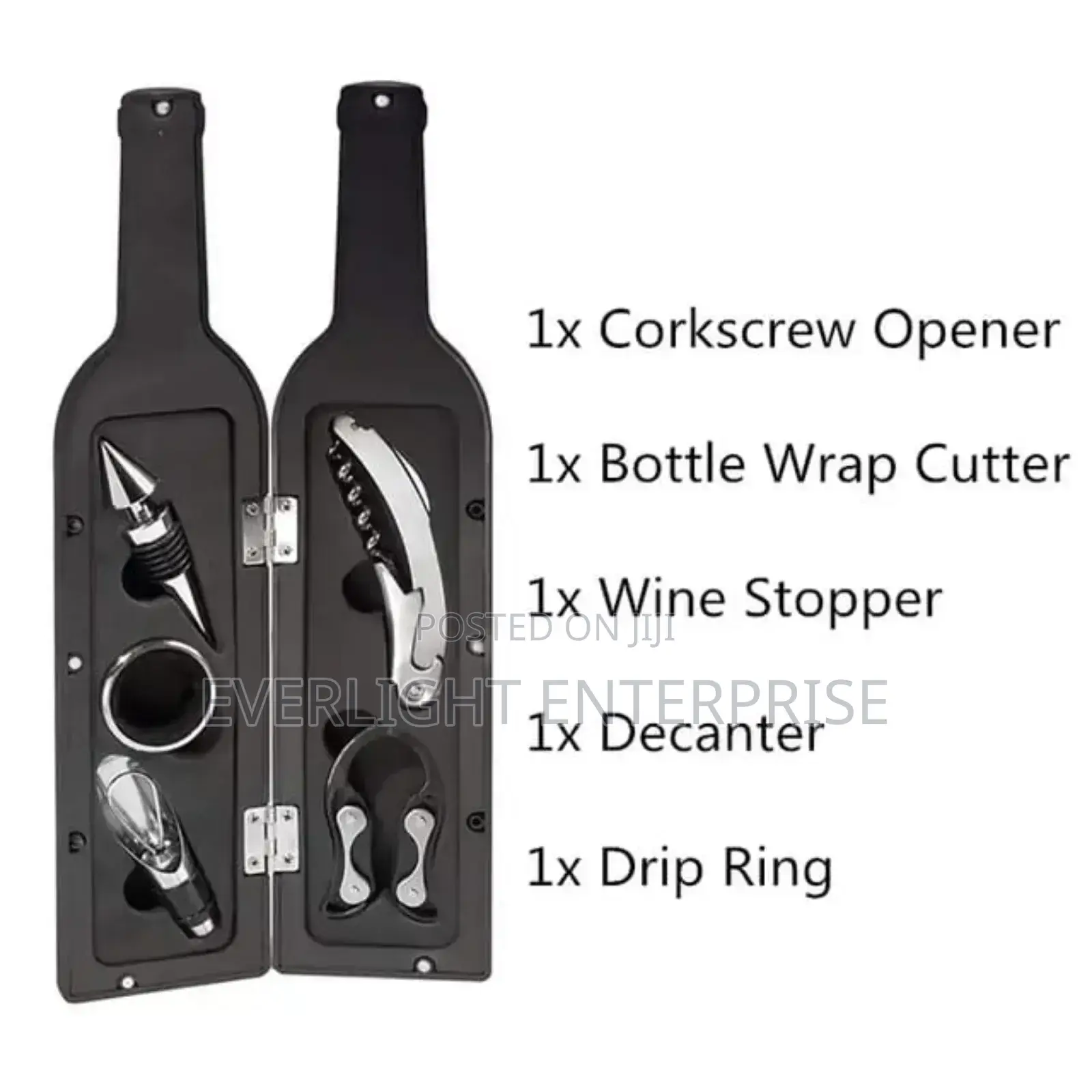 Bottle Shaped Wine Opener With Wine