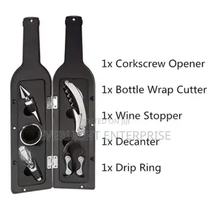 Bottle Shaped Wine Opener With Wine