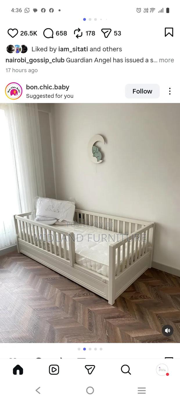 Montessori Toddler Bed With Drawer - thumbnail 5