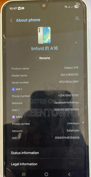 Samsung Galaxy A16 128 GB Gray - main view