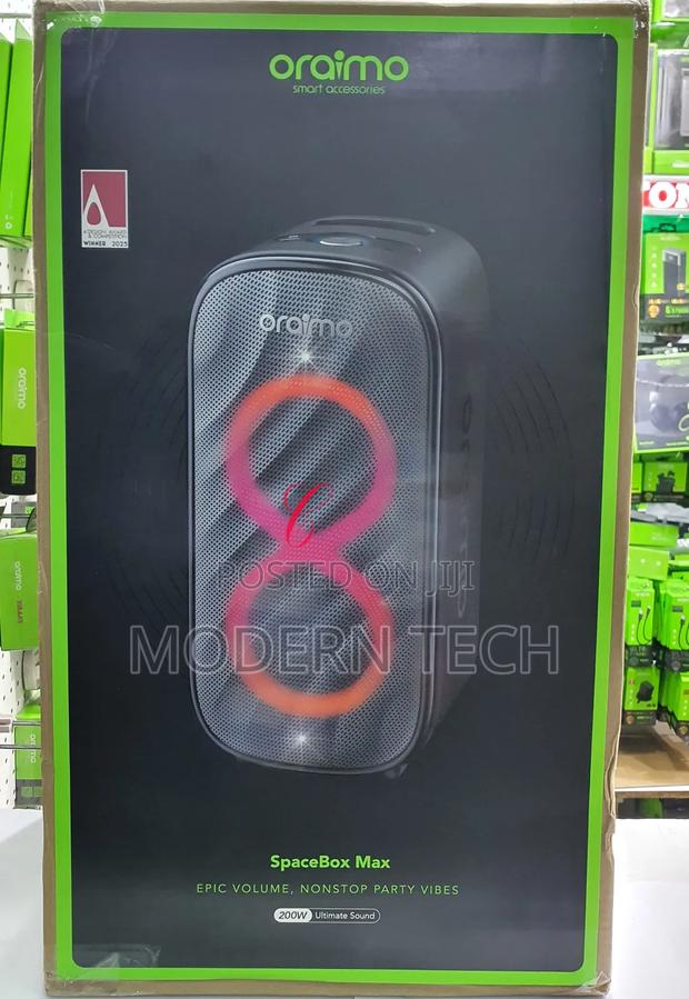 Oraimo Spacebox Max 200w Bluetooth Party Speaker With RGB Lights