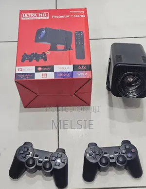 2 in 1 Android Game Projector With Built-in Gaming System