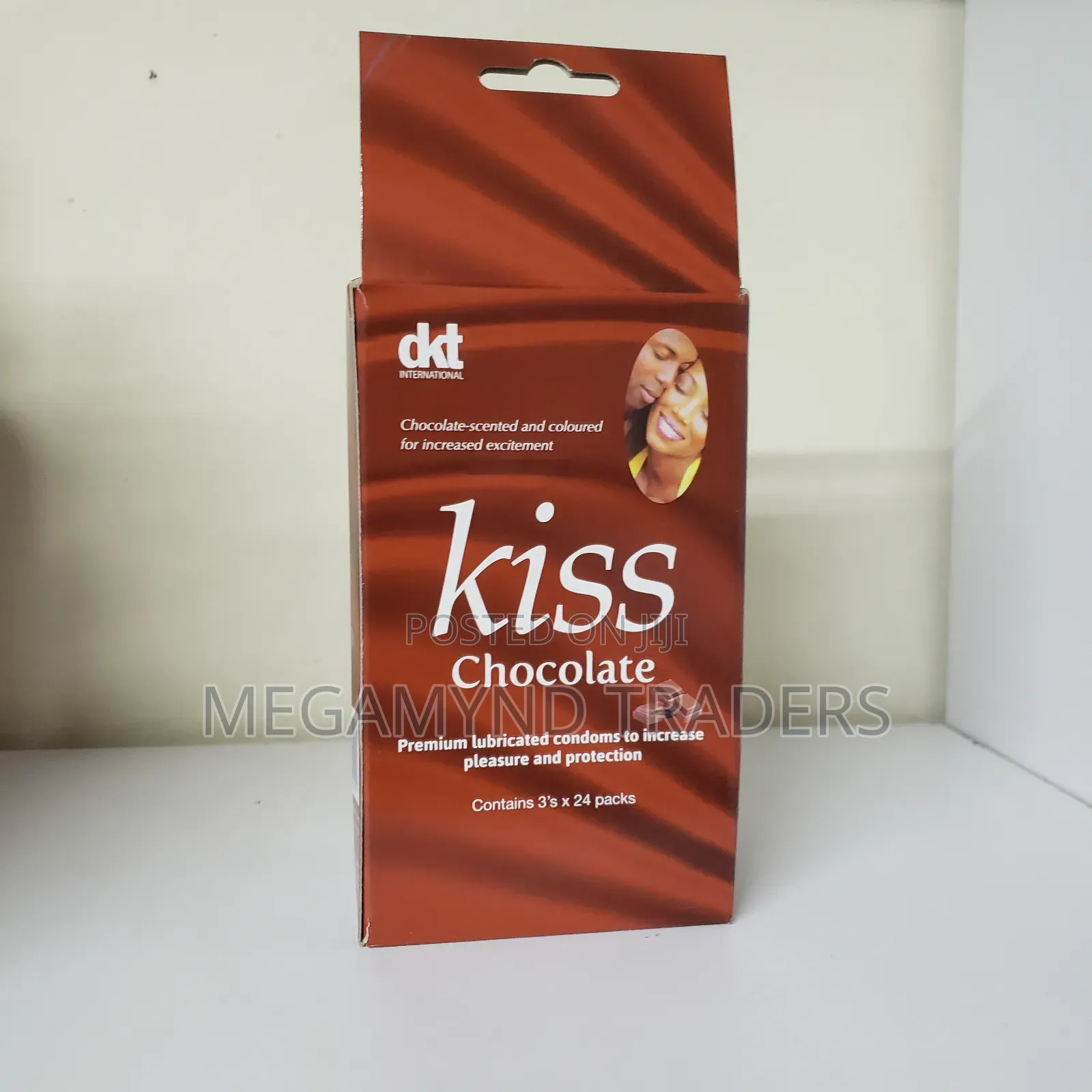 72pc Kiss Strawberry Condoms / Premium Lubricated Protection Condoms
