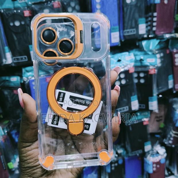 Clear Magsafe Case For iPhone 17 Pro Max With Stand $ Lens Protector - thumbnail 2