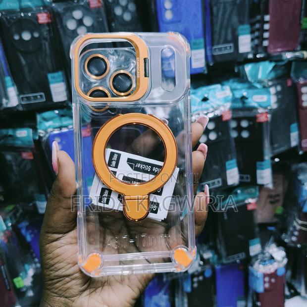 Clear Magsafe Case For iPhone 17 Pro Max With Stand $ Lens Protector - thumbnail 3