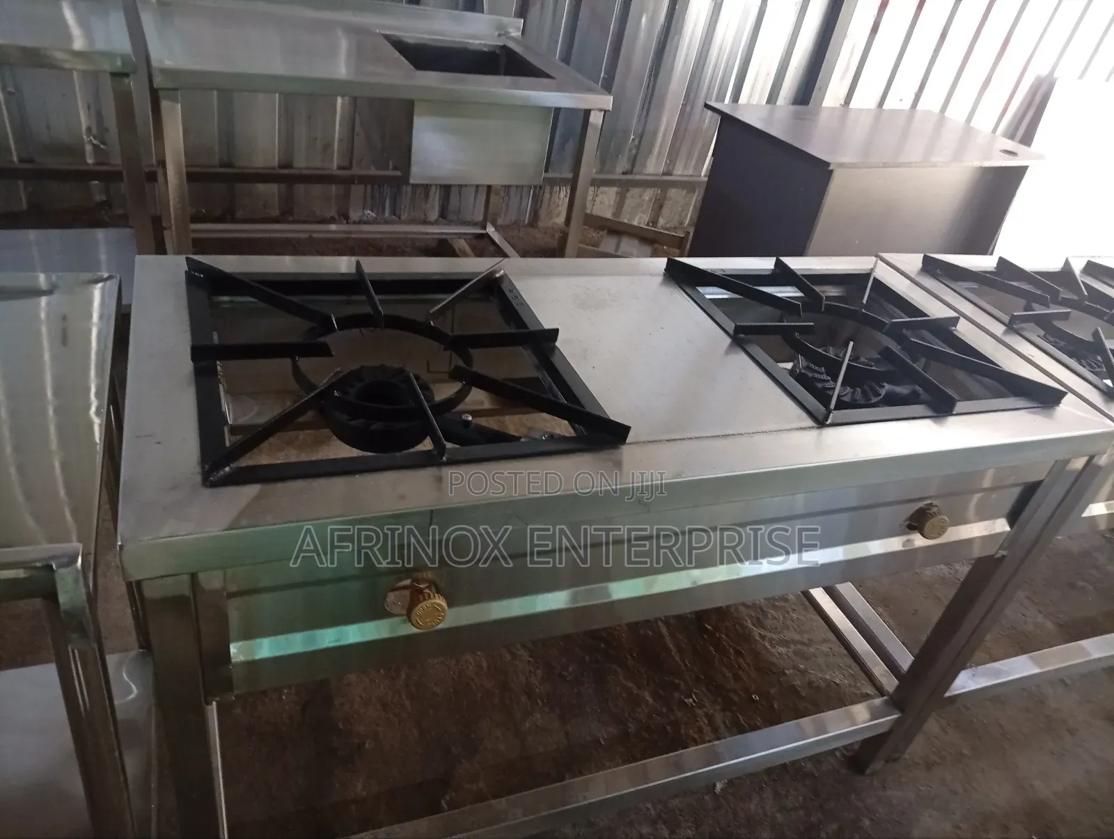Two Burner Gas Cooker Strong for Kitchen Services