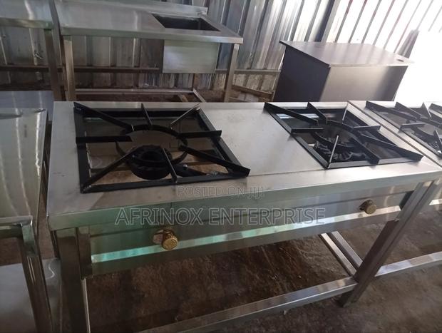 Two Burner Gas Cooker Strong for Kitchen Services - main view