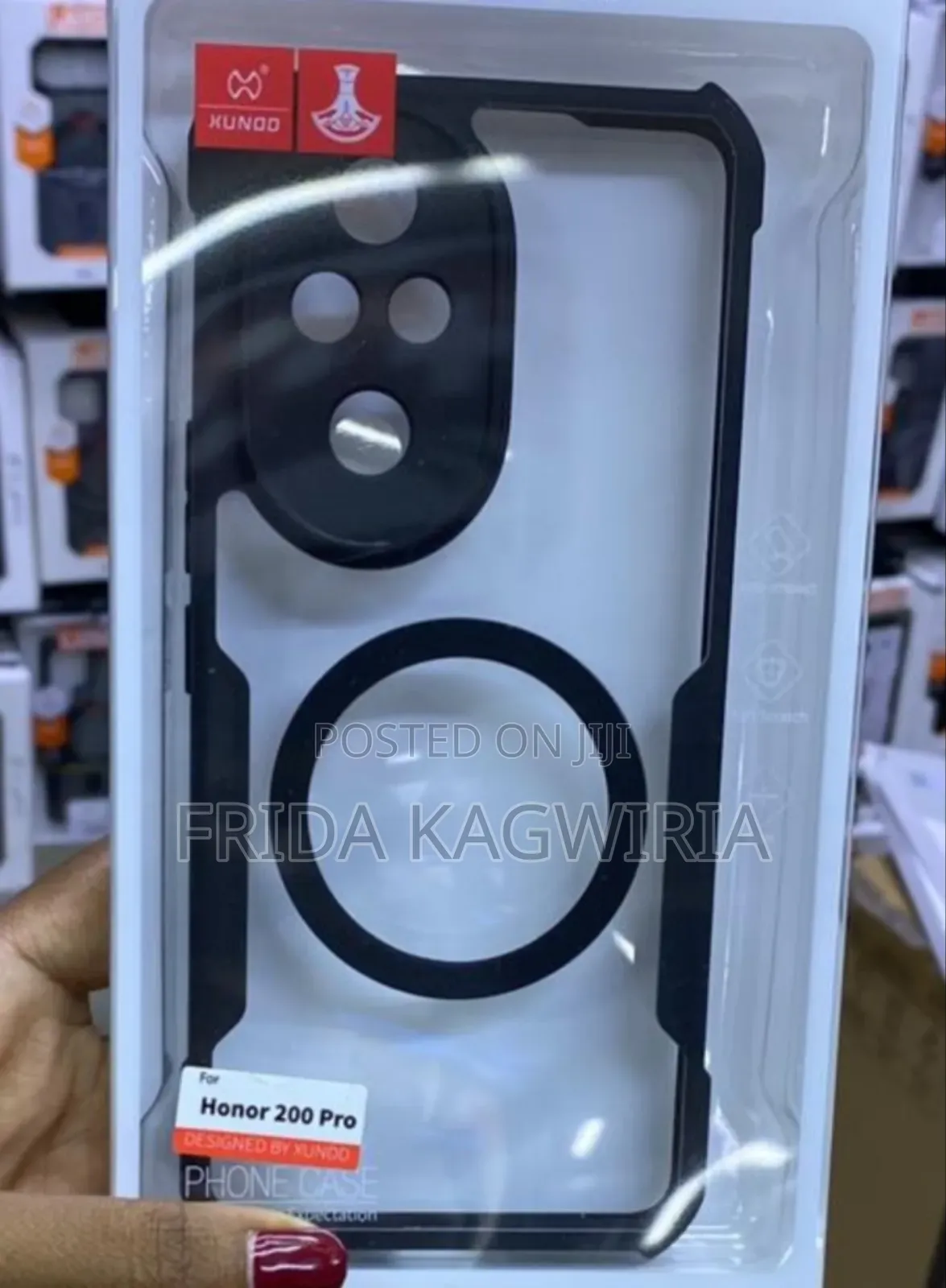 Honor 200 Pro Xundd Shockproof Clear Back With Magnetic Ring