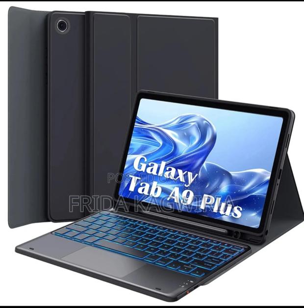 Samsung Tab A9 Plus Smart Keyboard Flip Case With Touchpad $ Backlight - main view