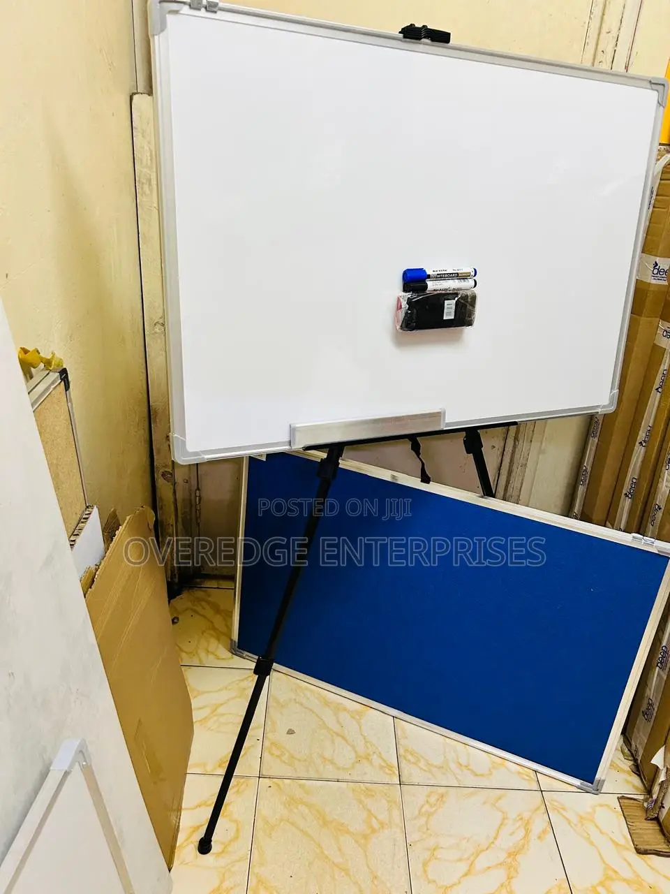 2ft by 3ft With Tripod##Whiteboard on Stand::Markers and Pens