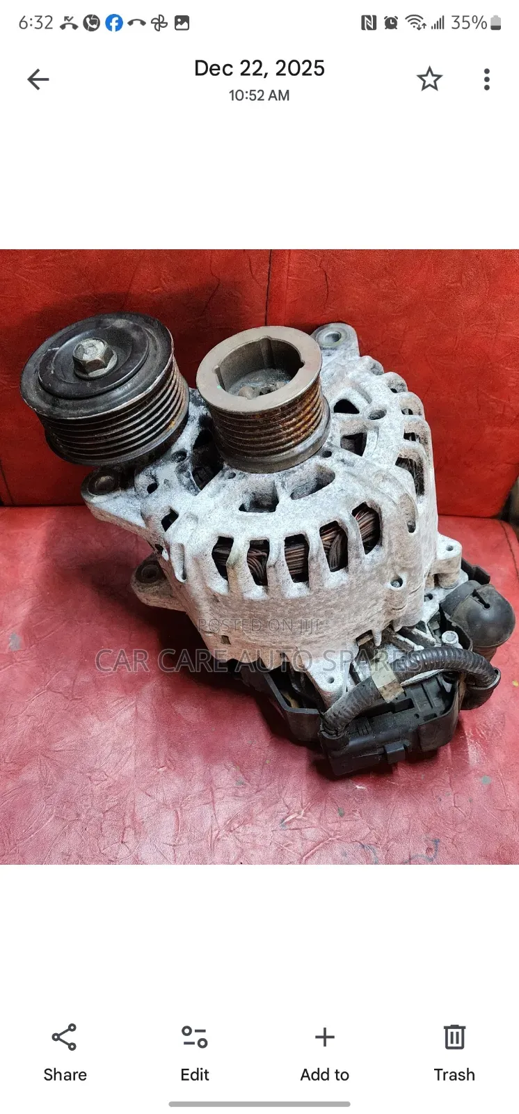 Alternater Nissan Serena/Mr20