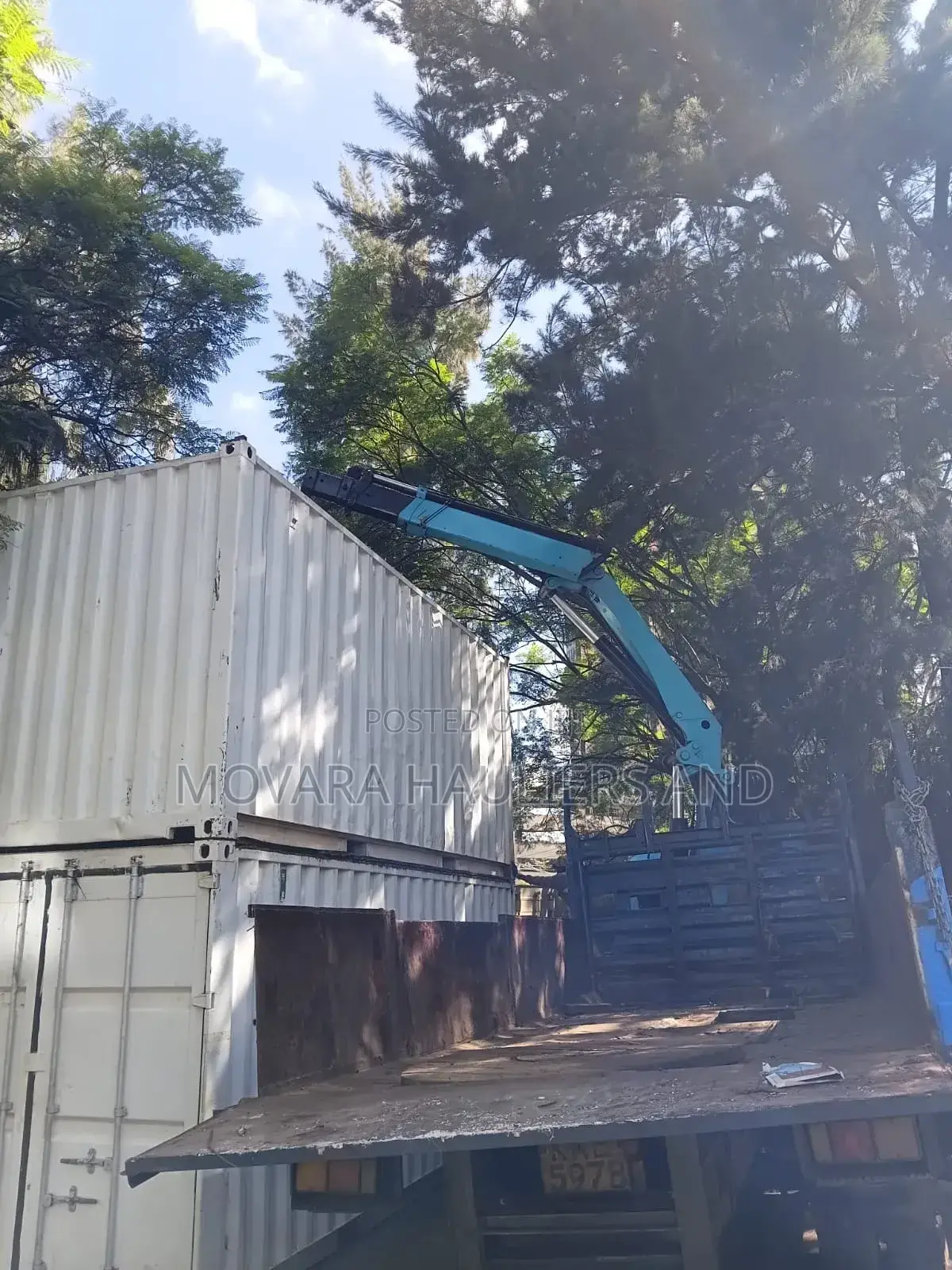 Transit Trucks With Lifting Cranes for Logistics Services Are Ready