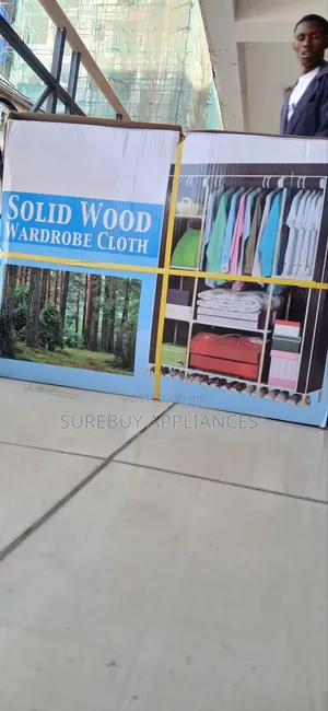 Premium Three-Column Portable Wooden Closet Organizer