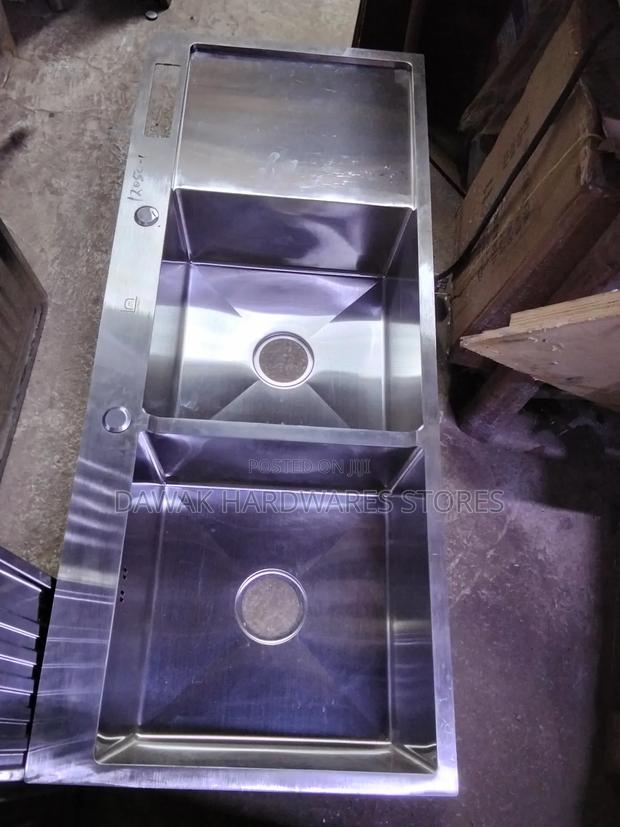 Hand Made Double Bowl Stainless Sink - thumbnail 2